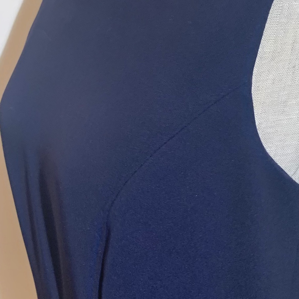 🔴🎉HP‼️ 💥EUC💥 Professional Wear Fully Lined Navy Sheath Dress - Size 6 - Picture 5 of 9